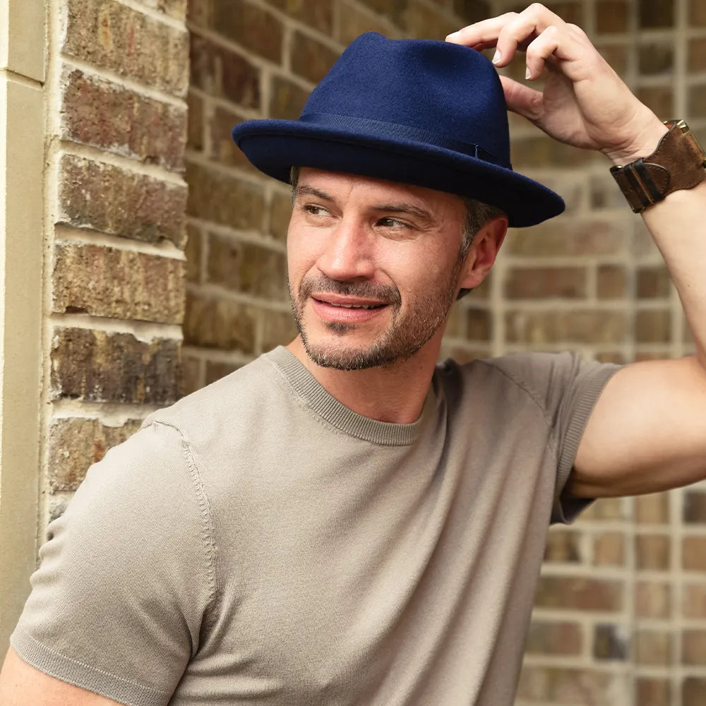 Pablo 2.0 | Mens Wool Felt Pinch Front Fedora Hat