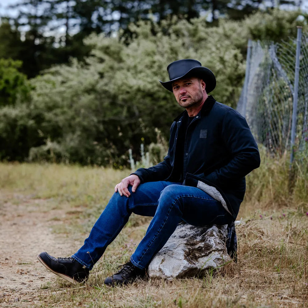 Pale Rider | Mens Leather Top Hat