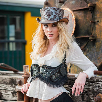 Parlor | Womens Genuine Leather Top Hat