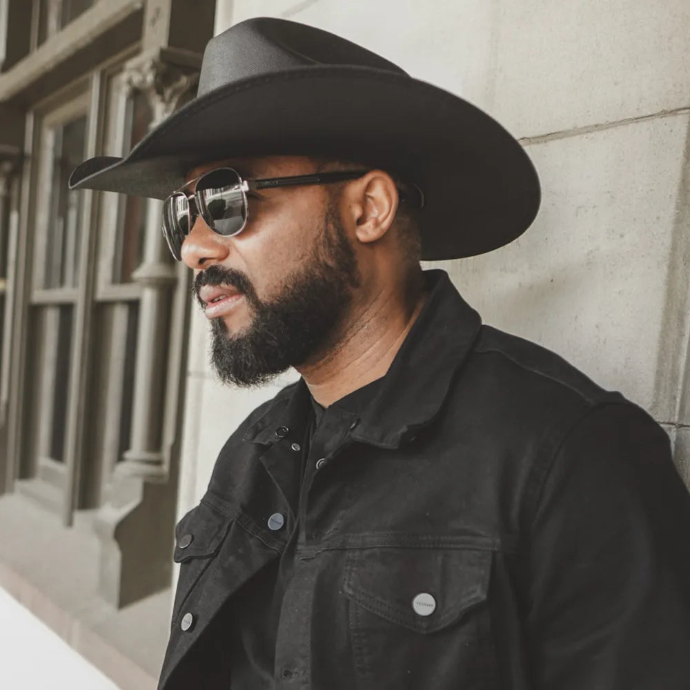 Pioneer | Mens Canvas Cotton Western Cowboy Hat
