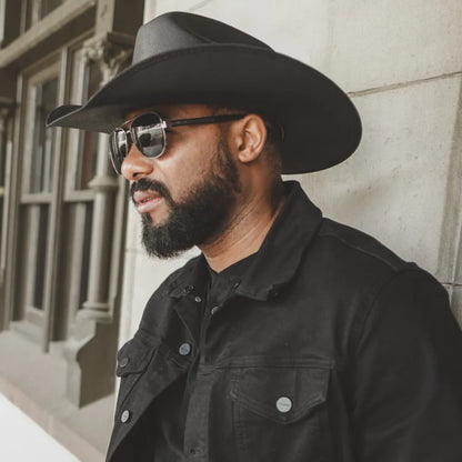 Pioneer | Mens Canvas Cotton Western Cowboy Hat