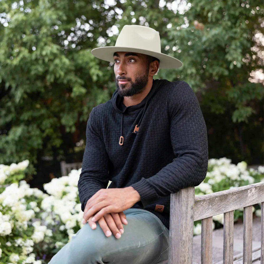 Rancher | Mens Wide Brim Felt Fedora Hat