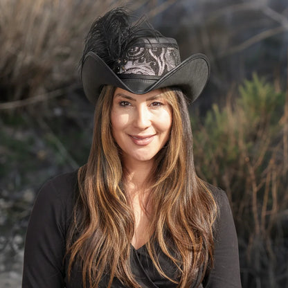 Reversible Ren | Womens Leather Festival Hat