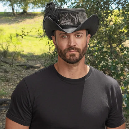 Reversible Ren | Mens Leather Festival Hat