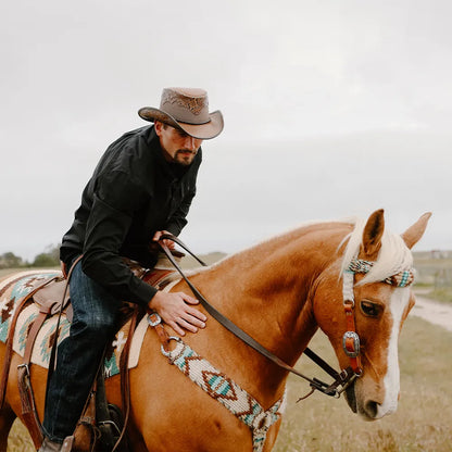 Sierra | Mens American Leather Cowboy Hat