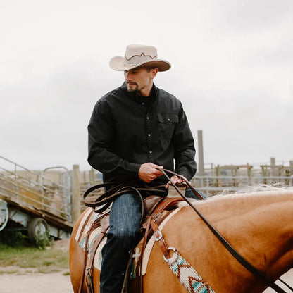 Sierra | Mens American Leather Cowboy Hat