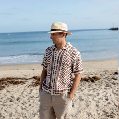 Tulum | Mens Genuine Panama Straw Fedora Hat