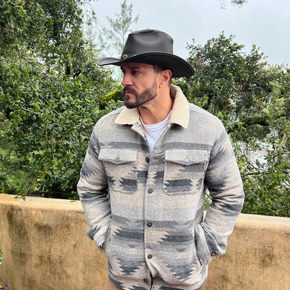 Badlands | Mens Buffalo Leather Cowboy Hat