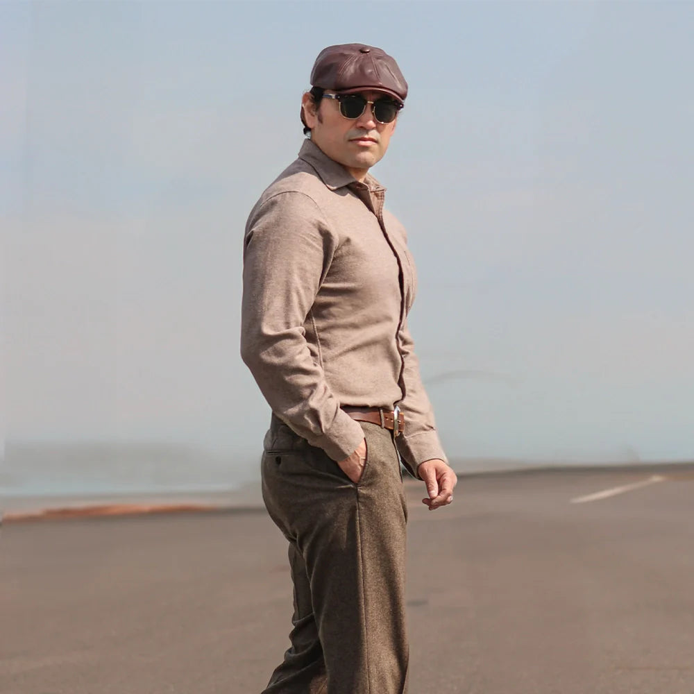Bourbon St | Mens Leather Cap