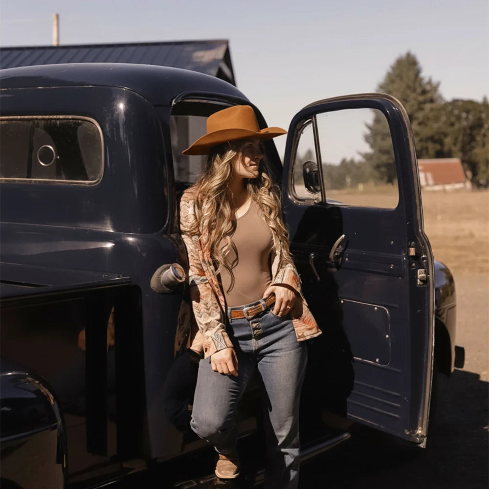 Cattleman | Womens Felt Cowgirl Hat with Western Hat Band