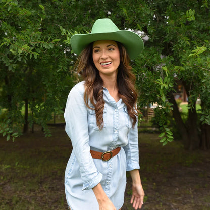 Cattleman | Womens Felt Cowgirl Hat with Western Hat Band