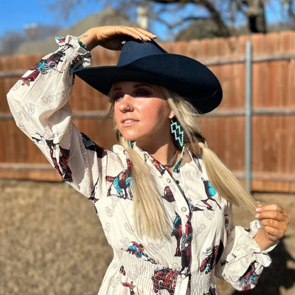 Cattleman | Womens Felt Cowgirl Hat with Western Hat Band