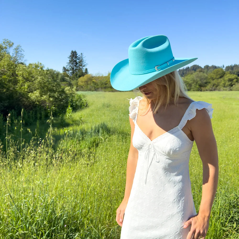 Cattleman | Womens Felt Cowgirl Hat with Western Hat Band