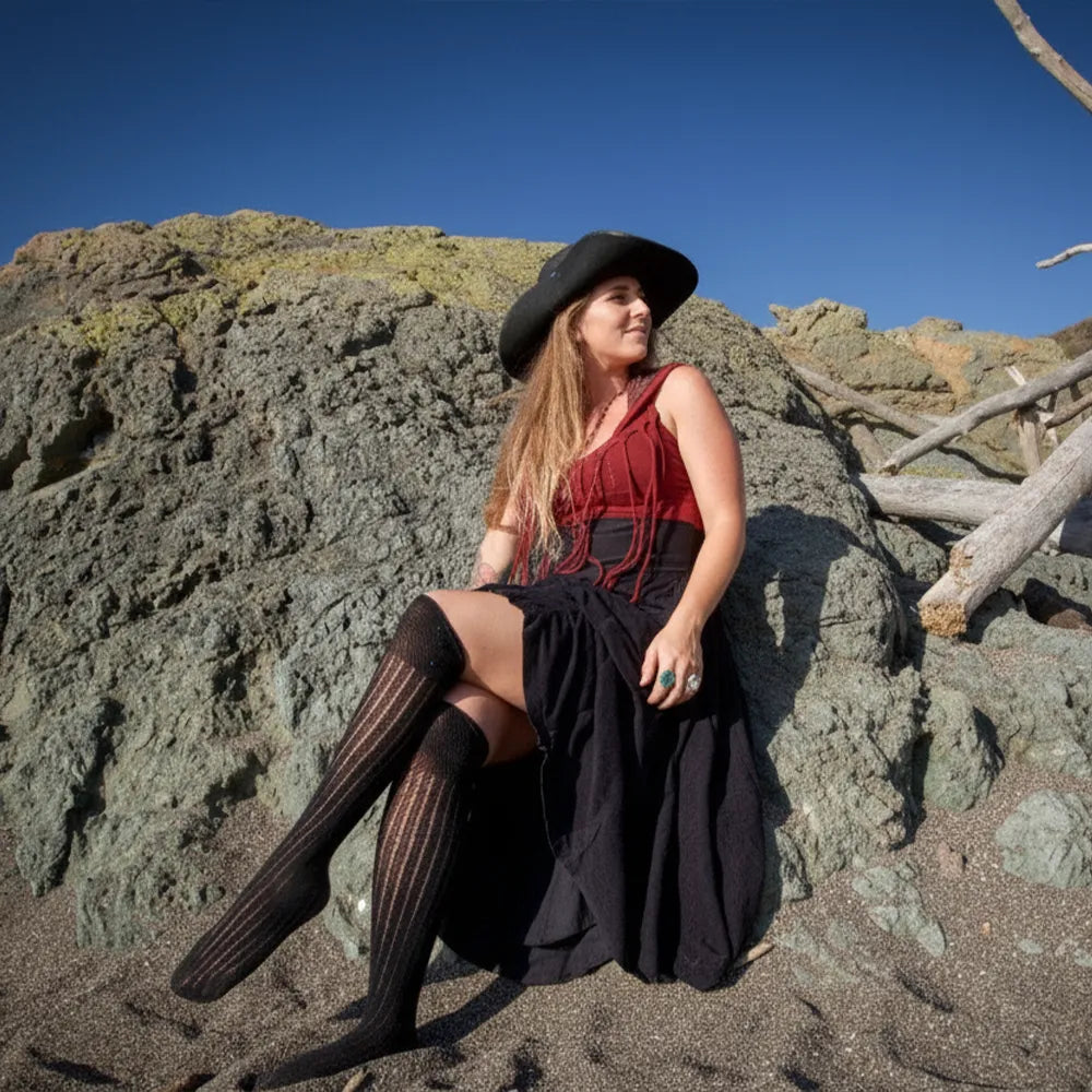 Cavalier | Womens Leather Swashbuckler Pirate Hat
