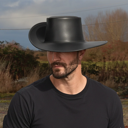 Cavalier | Mens Leather Swashbuckler Pirate Hat