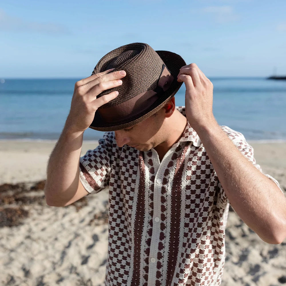 Coronado | Mens Straw Fedora Hat