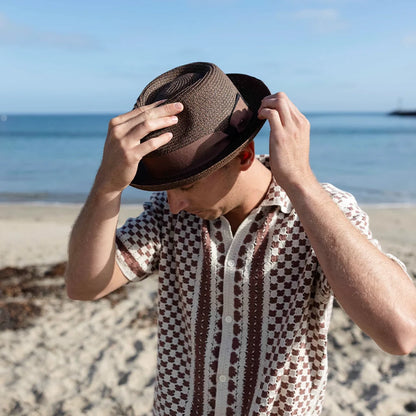Coronado | Mens Straw Fedora Hat