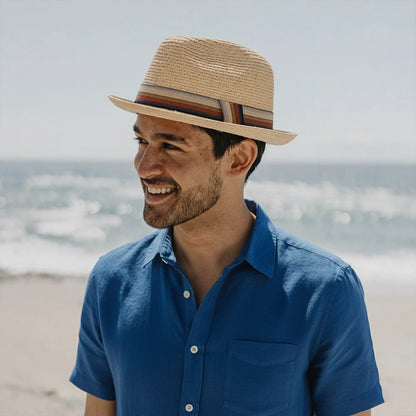 Cortez | Mens Paper Braid Straw Pork Pie Hat