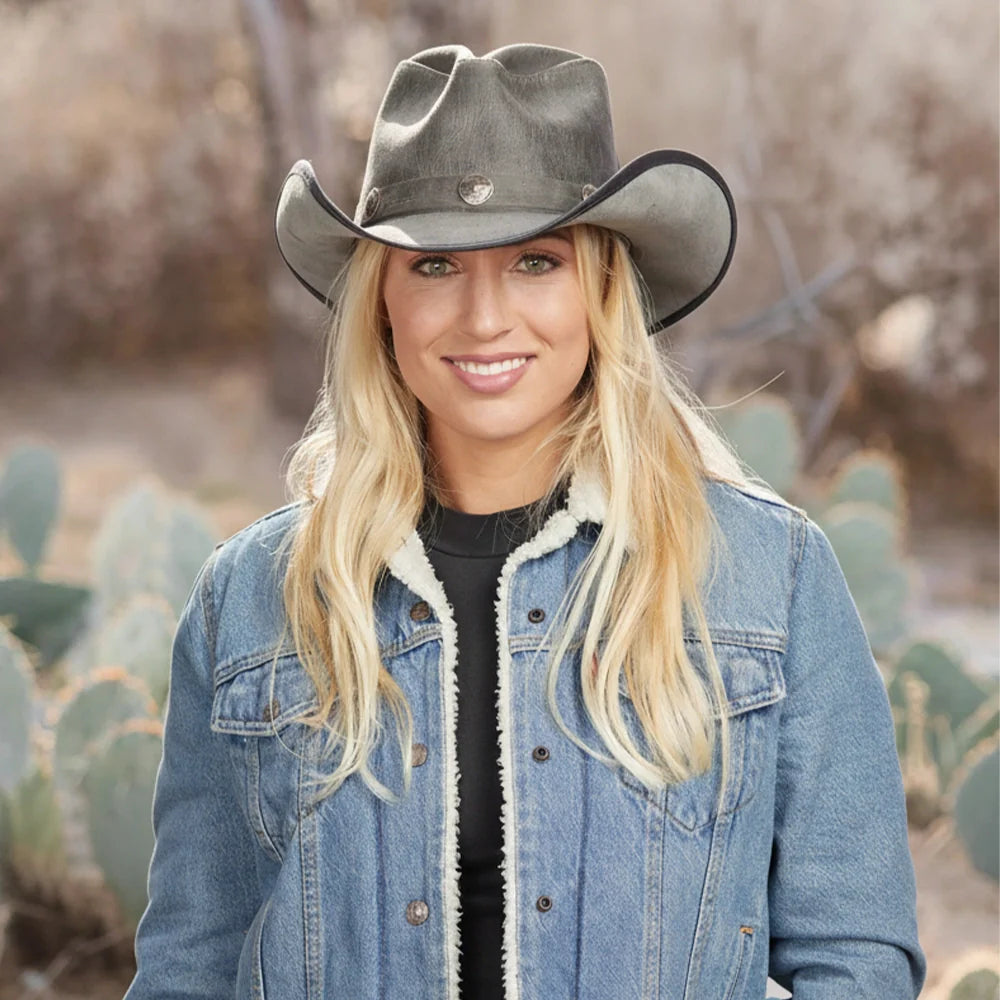 Cyclone | Womens American Leather Cowgirl Hat