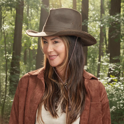 Irwin | Womens Brown Western Weathered Outback Hat