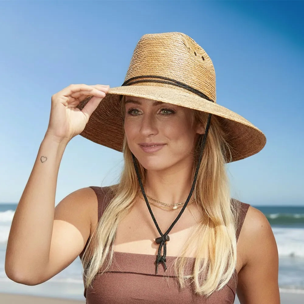 Marlin | Womens Wide Brim Straw Sun Hat
