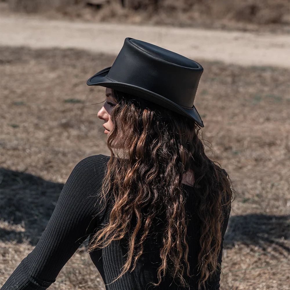 Marlow | Womens Leather Top Hat