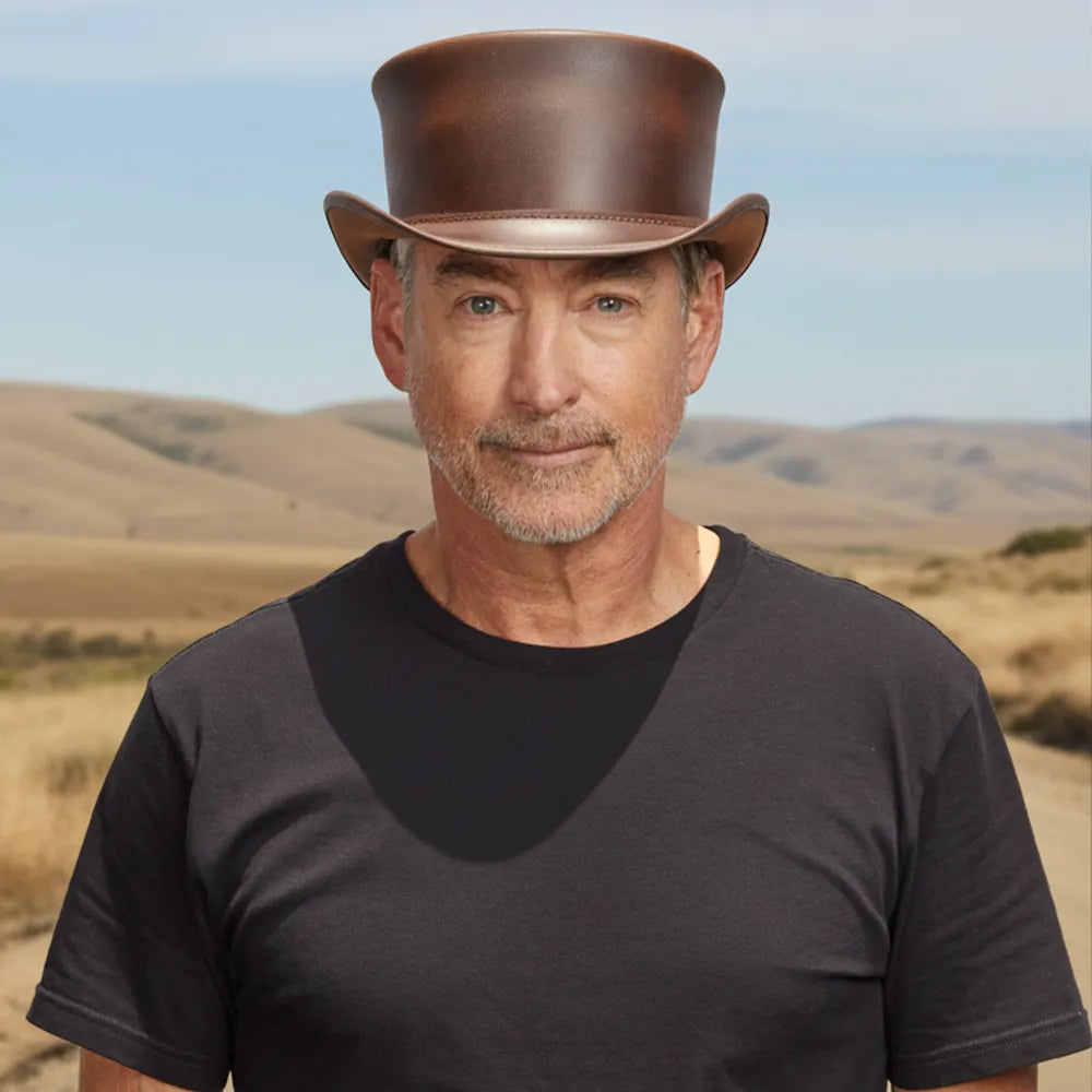 Marlow | Mens Leather Top Hat