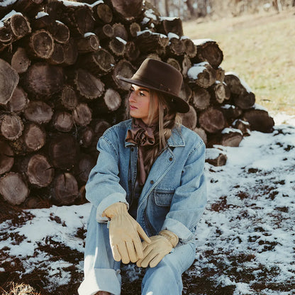 Moab | Womens Crushable Wool Felt Safari Hat with Leather Band