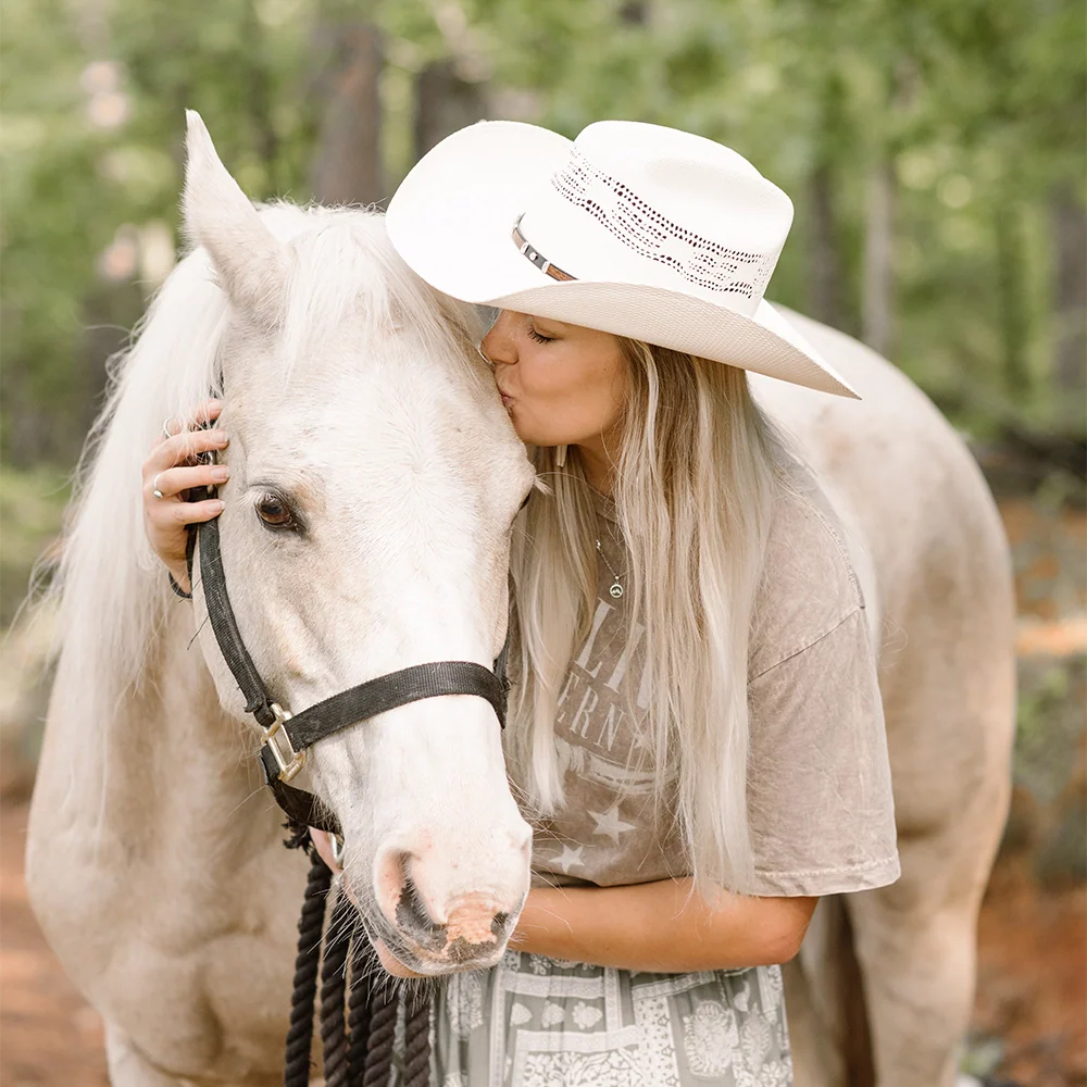 Montana | Womens Straw Cowgirl Hat with Western Hat Band