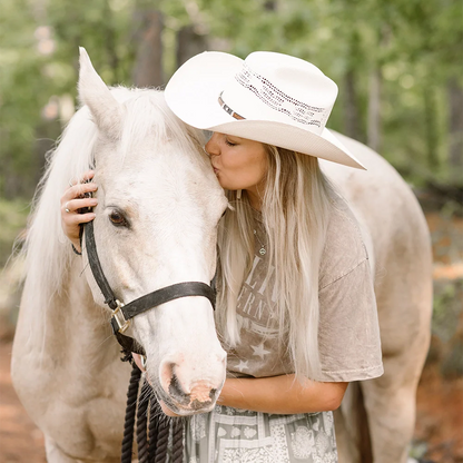 Montana | Womens Straw Cowgirl Hat with Western Hat Band