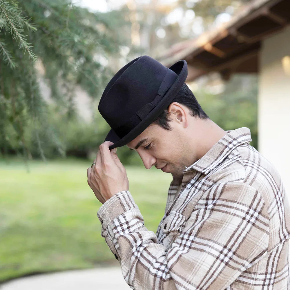 Pablo 2.0 | Mens Wool Felt Pinch Front Fedora Hat