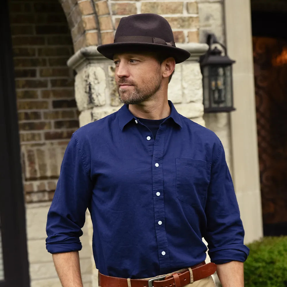 Pablo 2.0 | Mens Wool Felt Pinch Front Fedora Hat