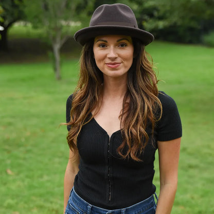 Pablo 2.0 | Womens Wool Felt Pinch Front Fedora Hat