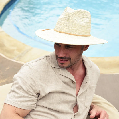 Paulo | Mens Wide Brim Straw Safari Sun Hat
