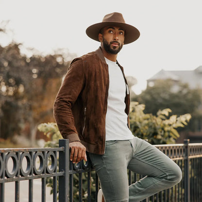 Rancher | Mens Wide Brim Felt Fedora Hat