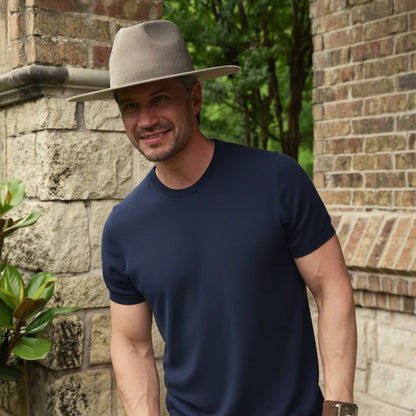 Rancher | Mens Wide Brim Felt Fedora Hat