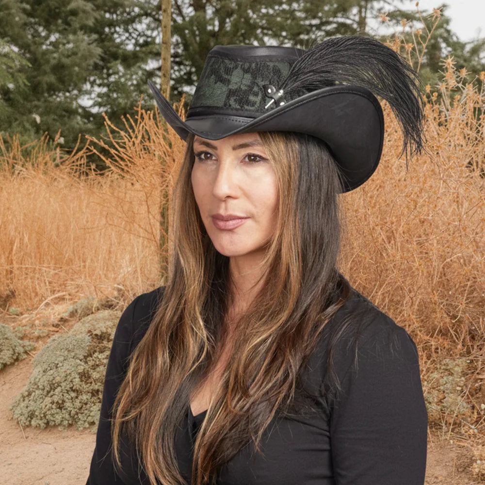 Reversible Ren | Womens Leather Festival Hat