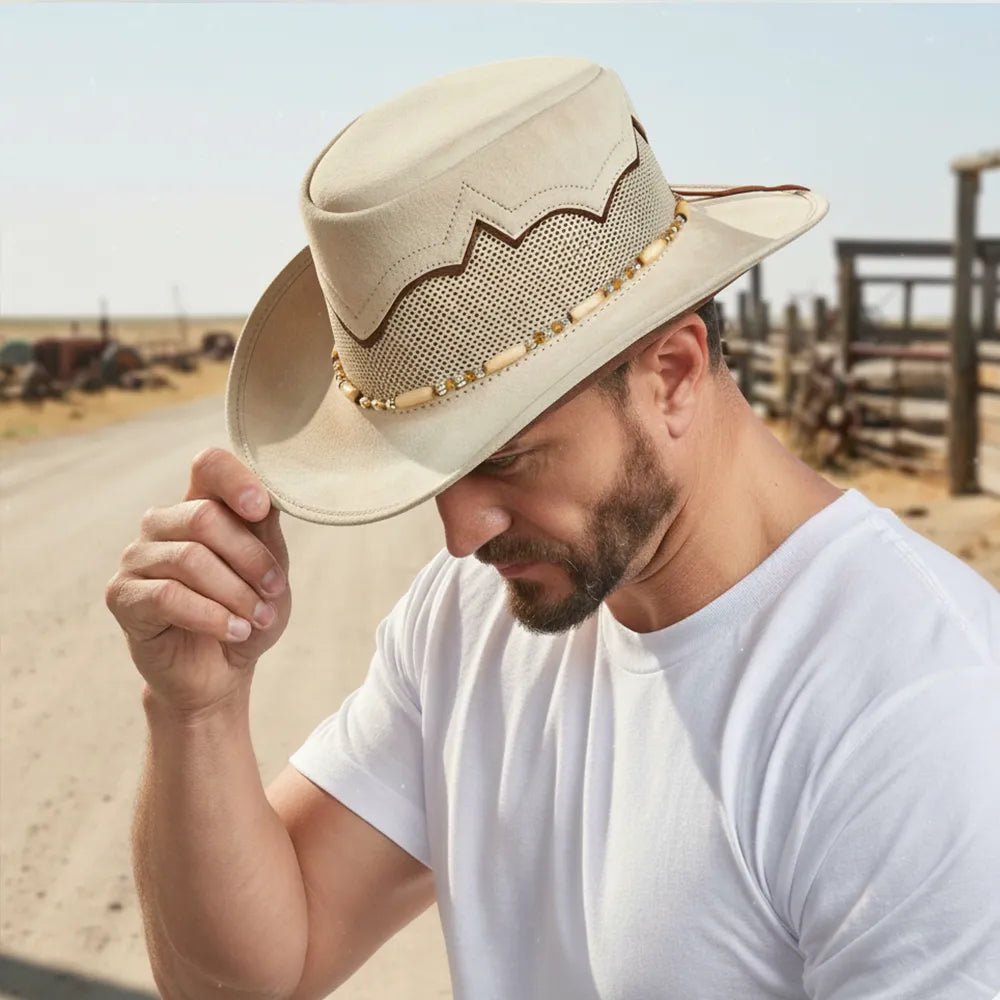 Sierra | Mens American Leather Cowboy Hat
