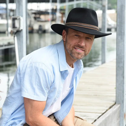 Zion | Mens Crushable Wool Felt Outback Hat