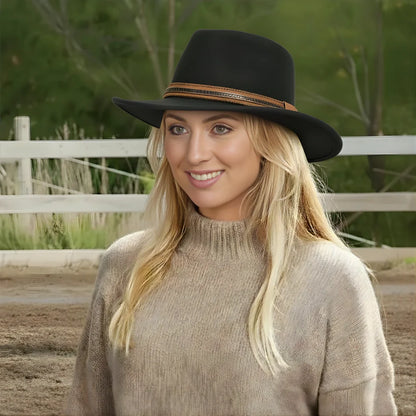 Zion | Womens Crushable Wool Felt Outback Hat