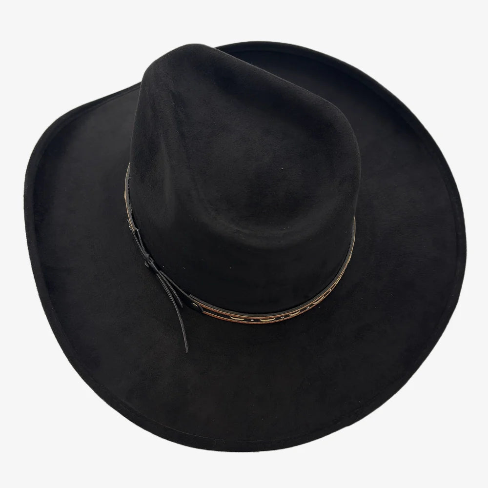 Ace High | Womens Suede Teardrop Crown Rancher Cowgirl Hat