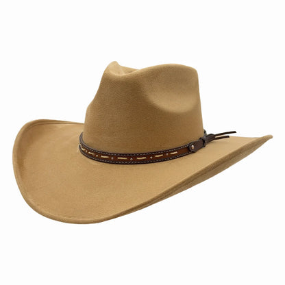 Ace High | Womens Suede Teardrop Crown Rancher Cowgirl Hat
