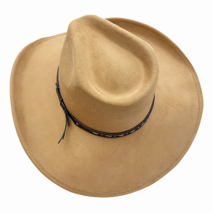 Ace High | Womens Suede Teardrop Crown Rancher Cowgirl Hat