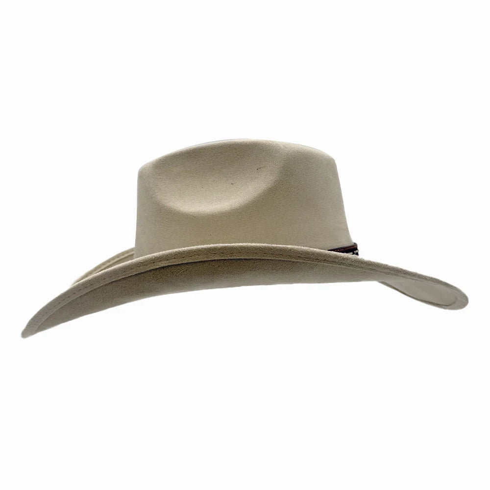 Ace High | Womens Suede Teardrop Crown Rancher Cowgirl Hat