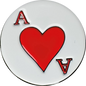 ace of hearts magnetic hat pin