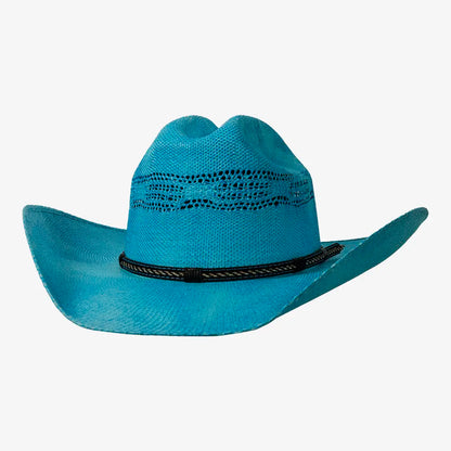 American Maverick | Mens Vented Crown Bangora Straw Cowboy Hat