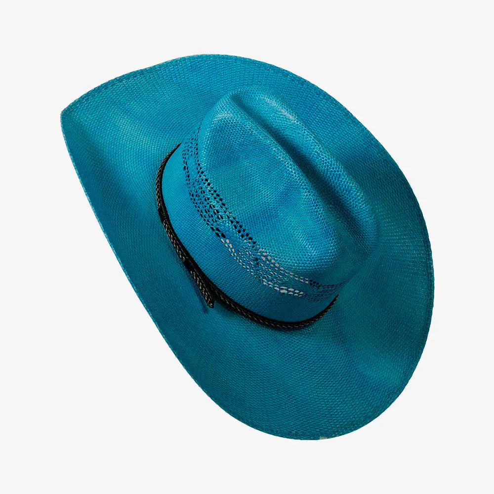 American Maverick | Mens Vented Crown Bangora Straw Cowboy Hat