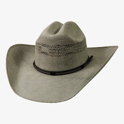 American Maverick | Mens Vented Crown Bangora Straw Cowboy Hat