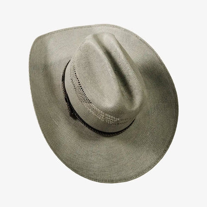 American Maverick | Mens Vented Crown Bangora Straw Cowboy Hat