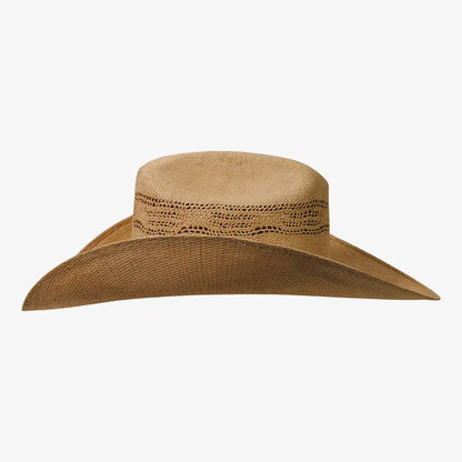American Maverick | Mens Vented Crown Bangora Straw Cowboy Hat